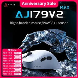 AJAZZ AJ179 V2 MAX Wireless Gaming Mouse PAW3311 Tri-Mode Wired Bluetooth Mouse Gamer Ergonomic Lightweight Computer Accessories