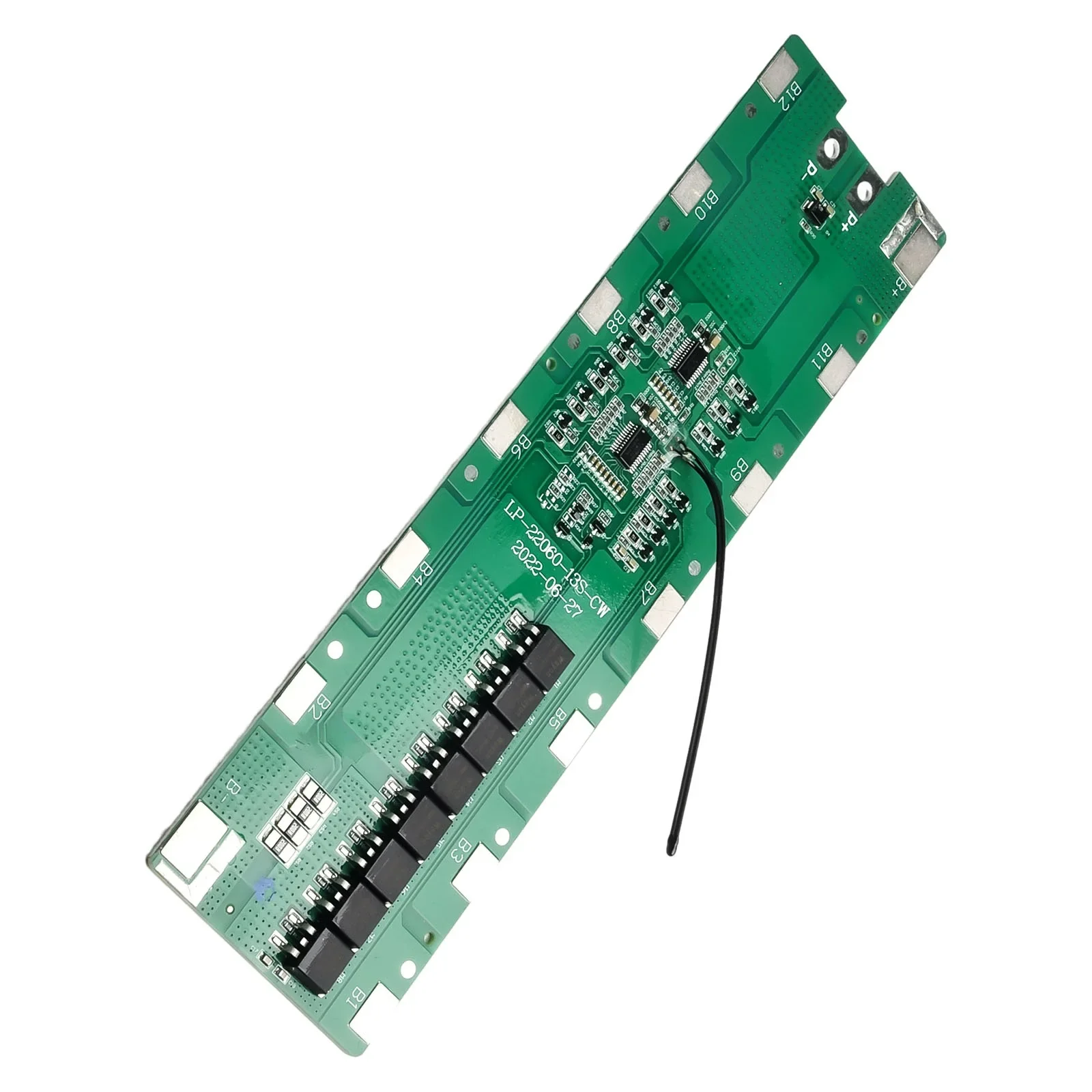 13S 6P 48V PCB Board For 48V E-bike Battery Spare E-bike Battery Box Holder PCB Board With Balance For E-scooter 220*60 Mm