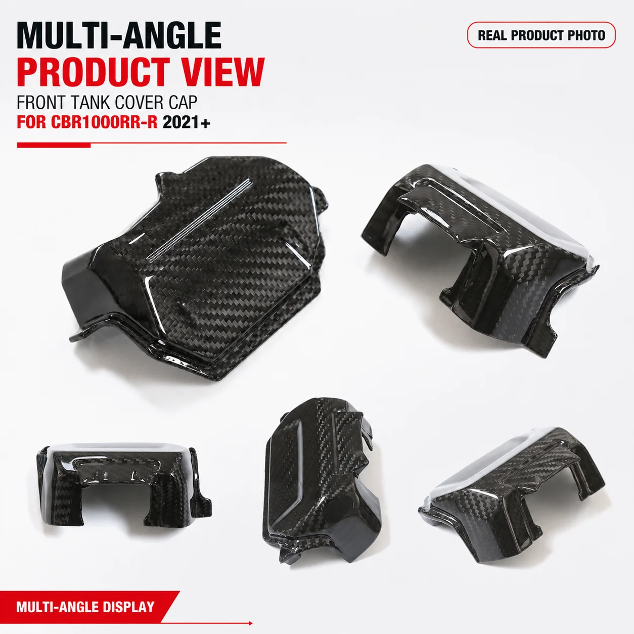Front Tank Cover Cap Fuel Tank Trim Cover Carbon Fiber Tank Area for Honda CBR1000RR-R Fireblade 2021+ Motorcycle Accessories