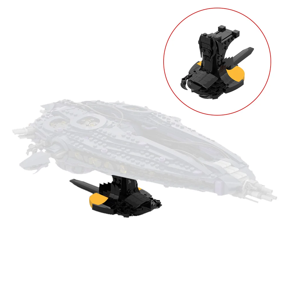 Gobricks MOC Stargate Wraith Hive Ship Bricks Model Wraith fleet Building Blocks Ancient City Ships Traveler ships Toys Gift