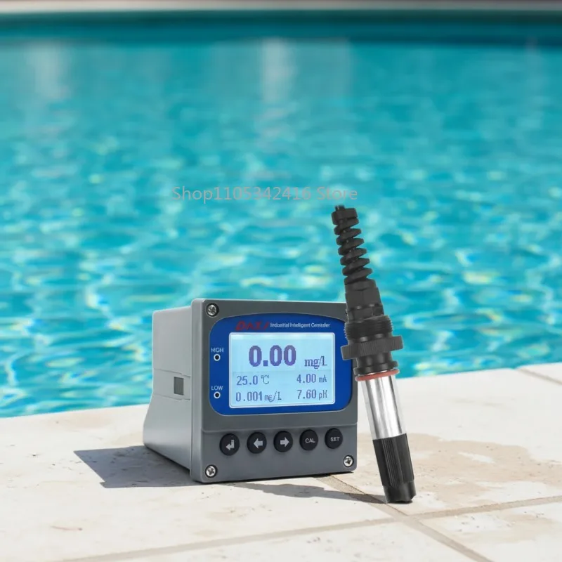 Online Residual Chlorine Analyzer Membrane Type Free Chlorine Meter for Drinking Water Wastewater & Sewage Treatment Plant