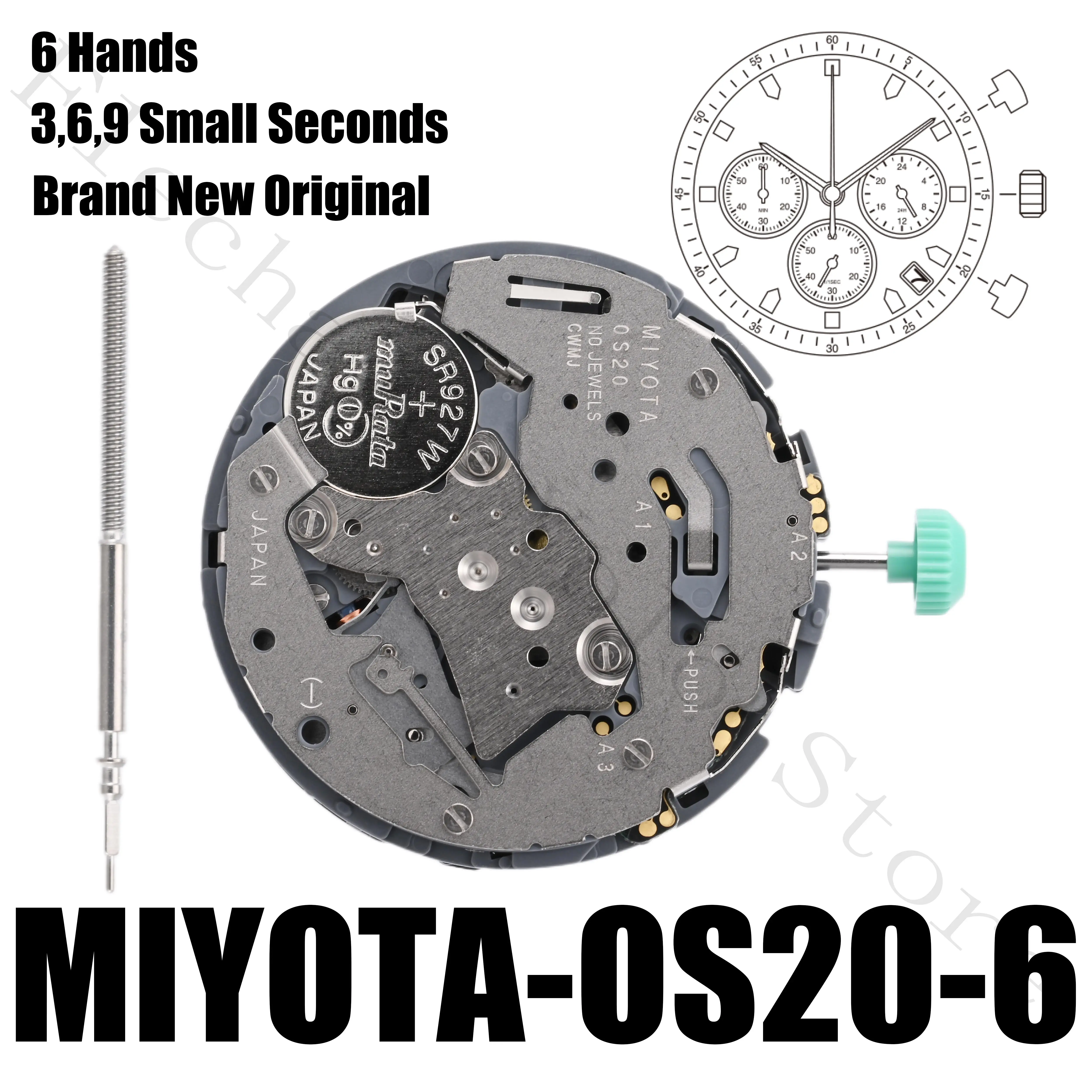 حركة 0S20 تاريخ حركة MIYOTA OS20 اليابانية عند الساعة 3:00/6:00