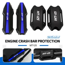 FOR YAMAHA MT125 MT-125 2015 2016 2017 2018 2019-2024 Motorcycle Engine Protection Guard Bumper Decorative Block Crash Bar 25MM