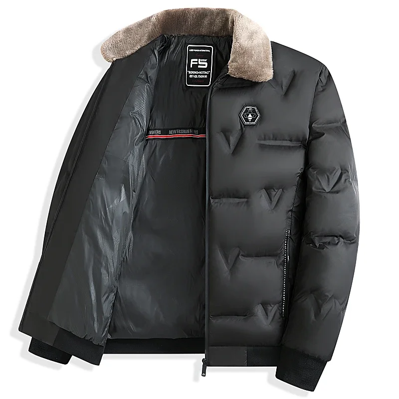 2026 Men's Winter Thick Warm Middle-aged and Elderly Cotton Jacket New Cotton Jacket High-end Men's Winter Jacket