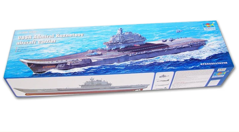 Trumpeter 05606 1/350 Scale USSR Admiral Kuznetsov Aircraft Carrier Static Model TH06677-SMT6