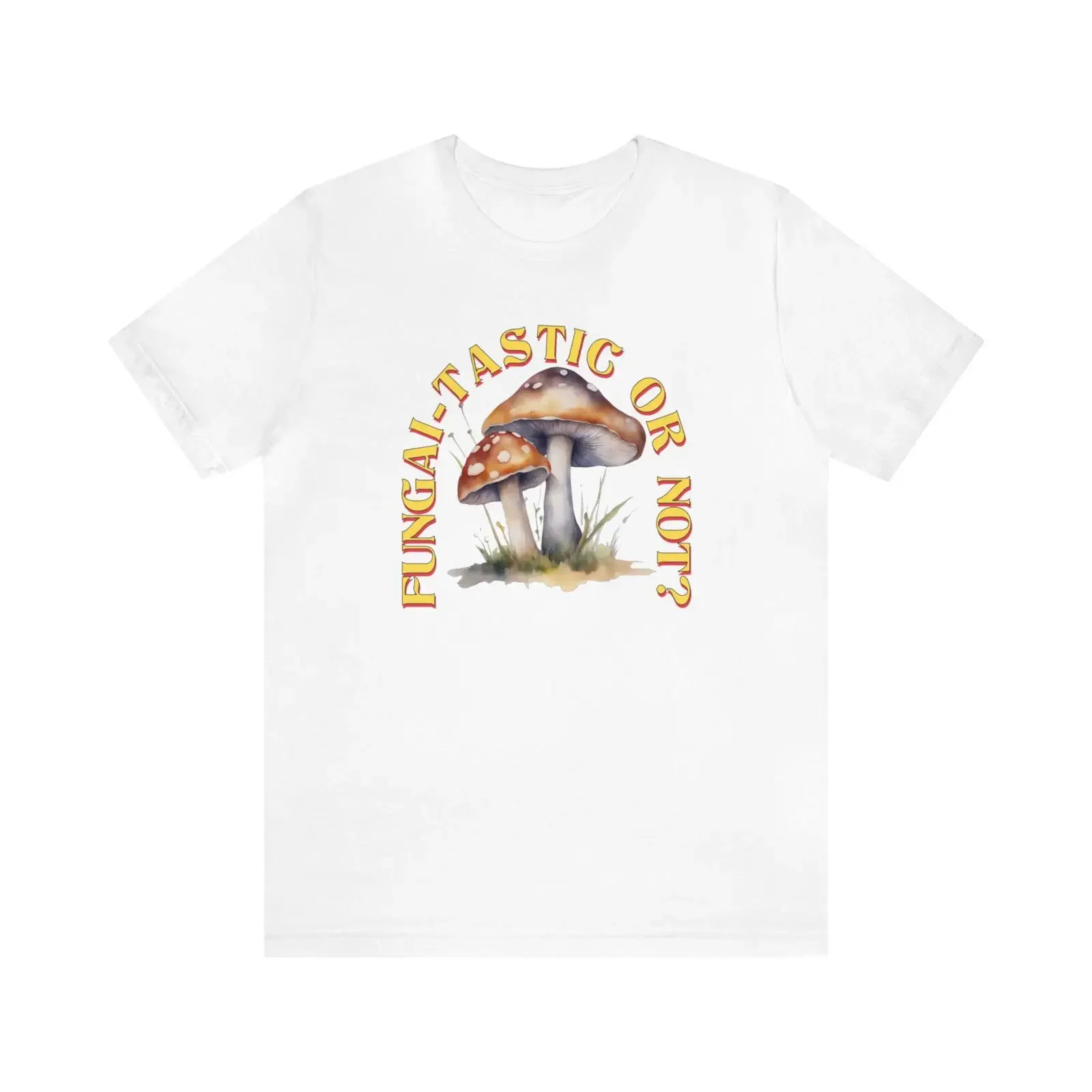 Fungi Tastic Mushroom T Shirt Funny Nature Quote vintage Washed Top For Everyday Wear Unisex Stretched streetwear graphic homme