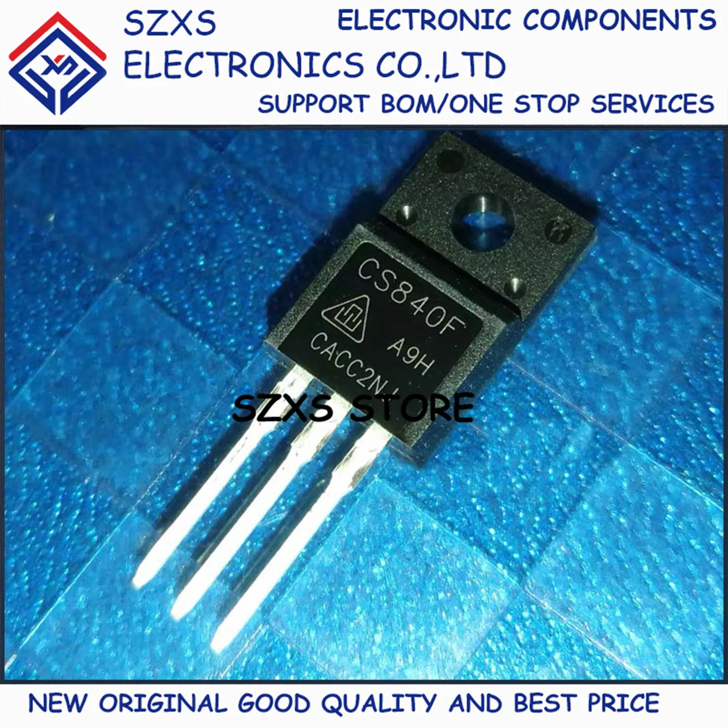 

New Original 10Pcs CS840F CS840FA9H TO-220F 500V 8A MOSFET Field Effect Transistor In Stock Electronic Components Good Quality