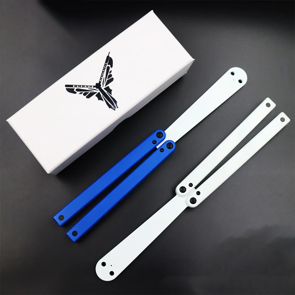 Squid Practice Butterfly Knife Plastic Unshaved Folding Pocket Butterfly Trainer Knife