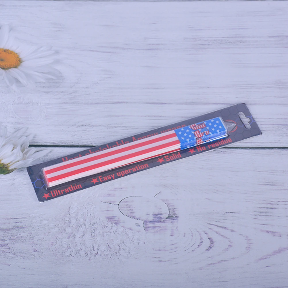 

30pcs Arrow Stickers Heat Shrinkable Universal Fit All Sizes Star American Flag File Label Wrap For