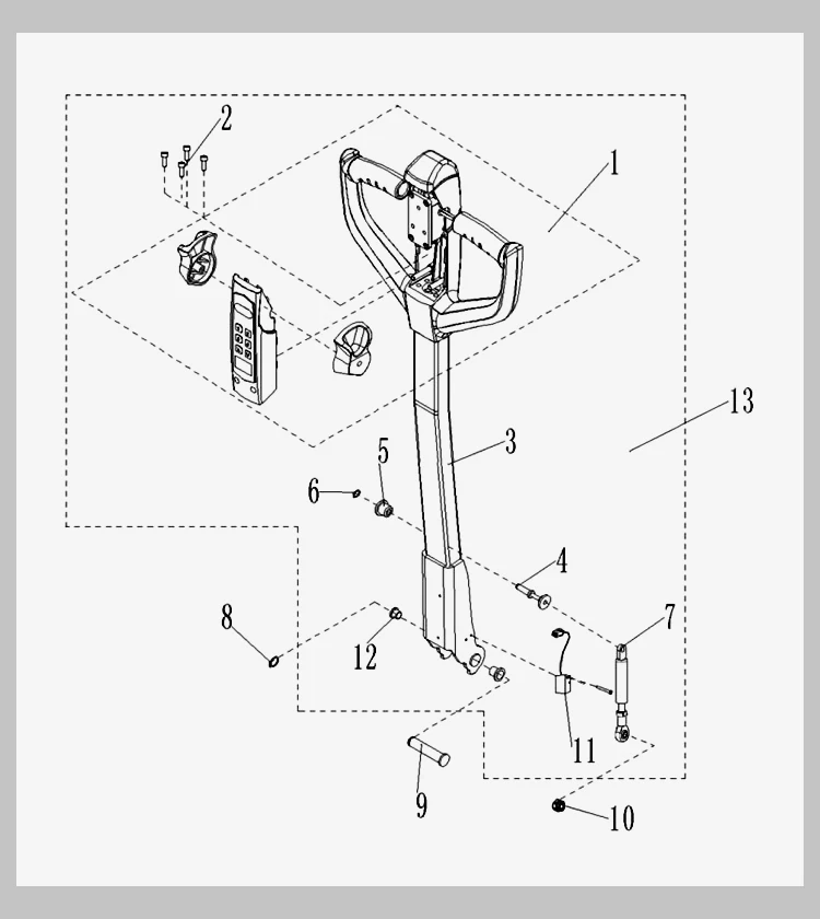 Electric Forklift Accessories Tiangang PTE15N/20N Lithium Electric Cattle Handle Charger Electric Meter Oil Cylinder