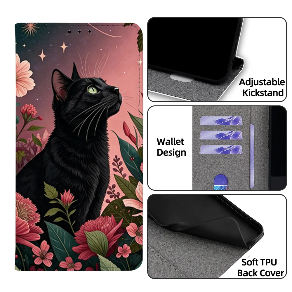 

Colorful Magnetic Flip Phone Cover for Xiaomi 11T 12S 12X 13 Ultra 14T 15T 17 Pro Max/Civi5 2 with Built-in Wallet Card Slots