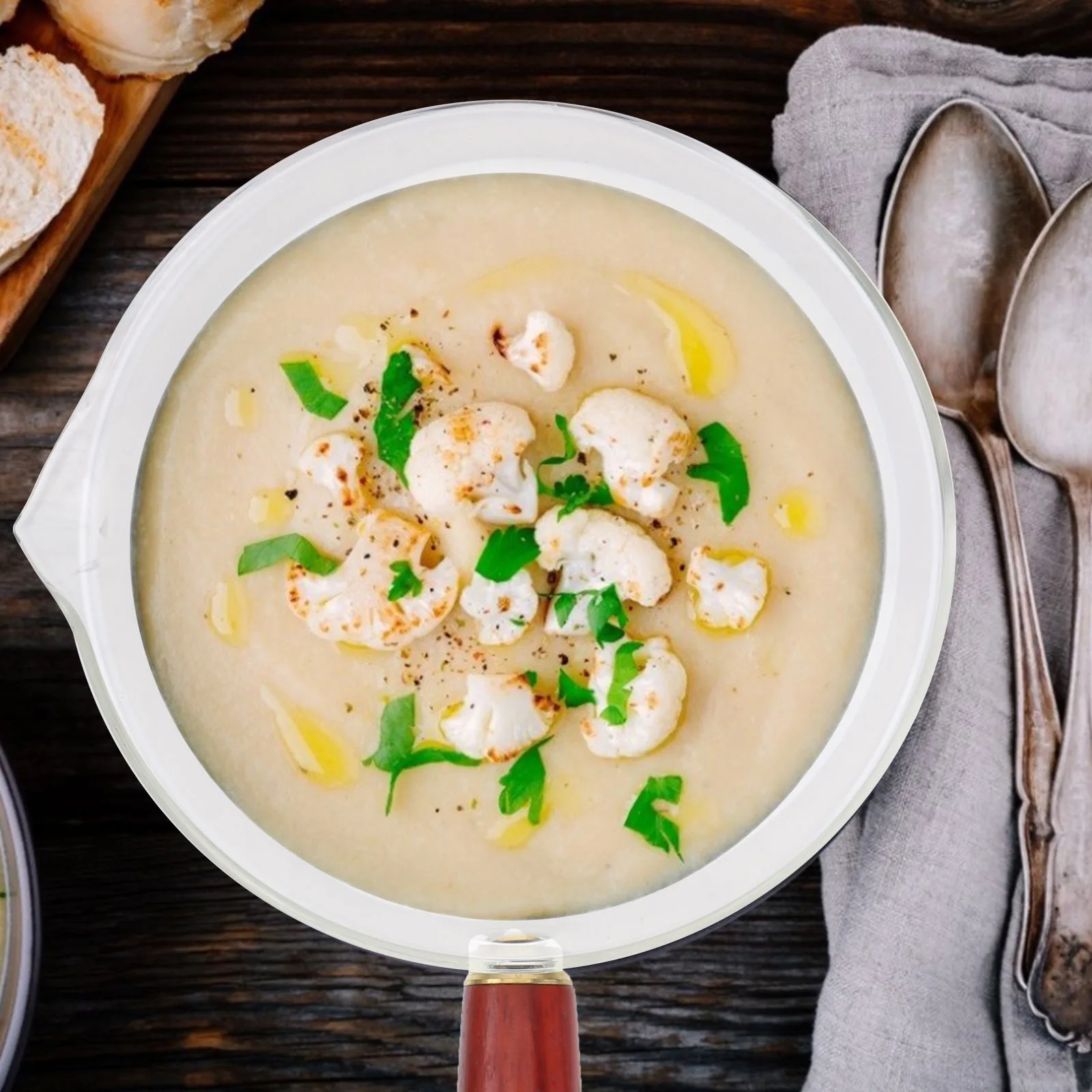 

1pc Heat-Resistant Glass Bowl Clear Transparent Noodle Salad Serving Storage Kitchen Food Bowl For Home Decorative Use