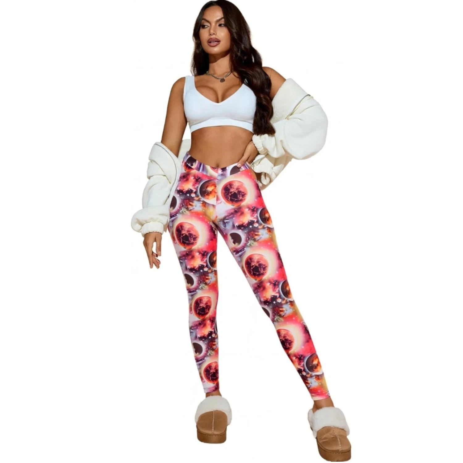 

Women Printed Leggings Summer Pants Gym Leggings Women Yoga Pants Sexy High Waist Booty Lifting Leggings Pants