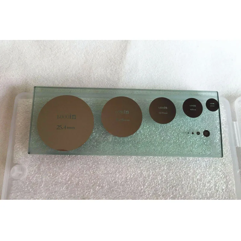 Dual Graduated Metric Inch Diameter Circle Stage Micrometer 1 Inch To 0.002 Inch