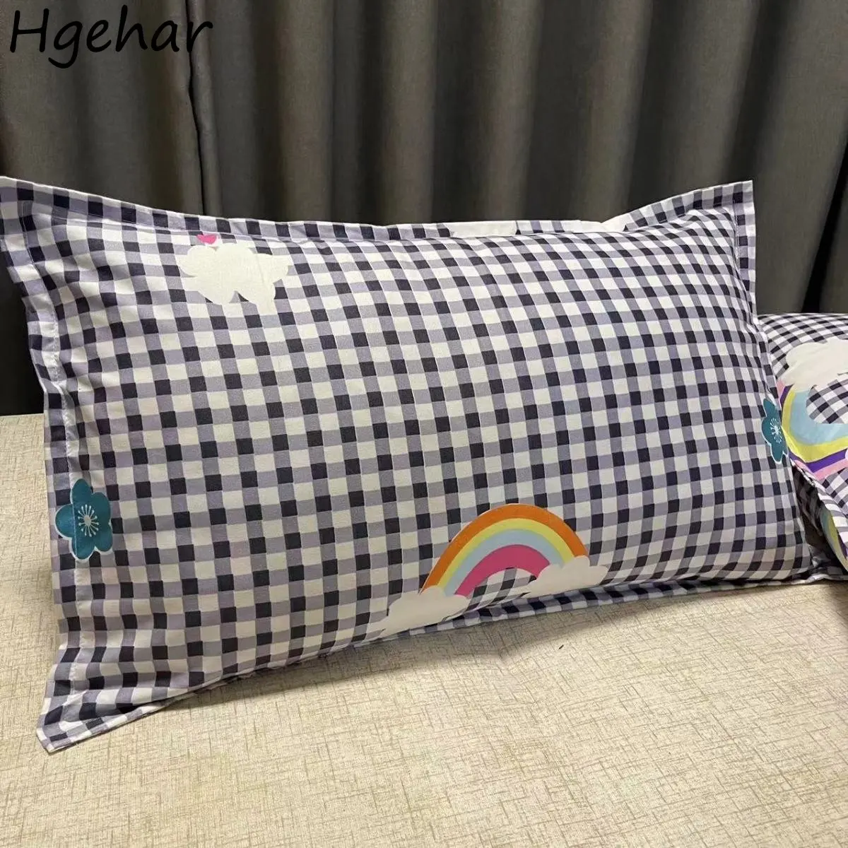 

Printed 48x74cm Pillowcase Household Removable Pillows Cover Simple Cute Bedroom Bedding Pillow Case Breathable Skin-friendly