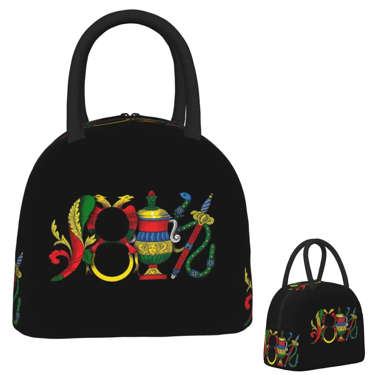 Italian Aces Briscola Scopa Card Insulated Lunch Bag for Women Children Leakproof Food Boxes Thermal Lunch Box Tote