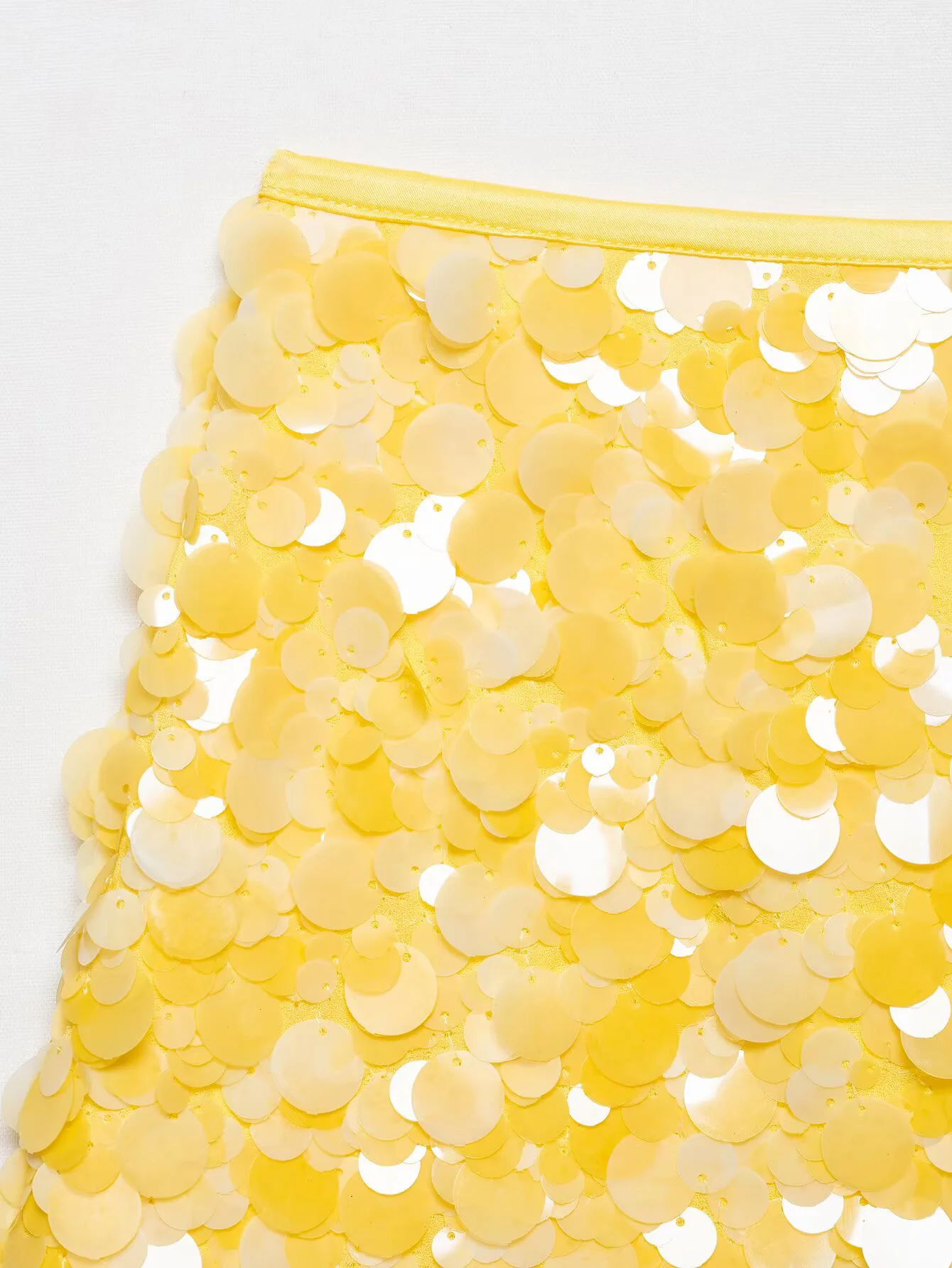 Nowa damska odzież w stylu europejskim i amerykańskim, modna, prosta i wszechstronna mini spódniczka z cekinami