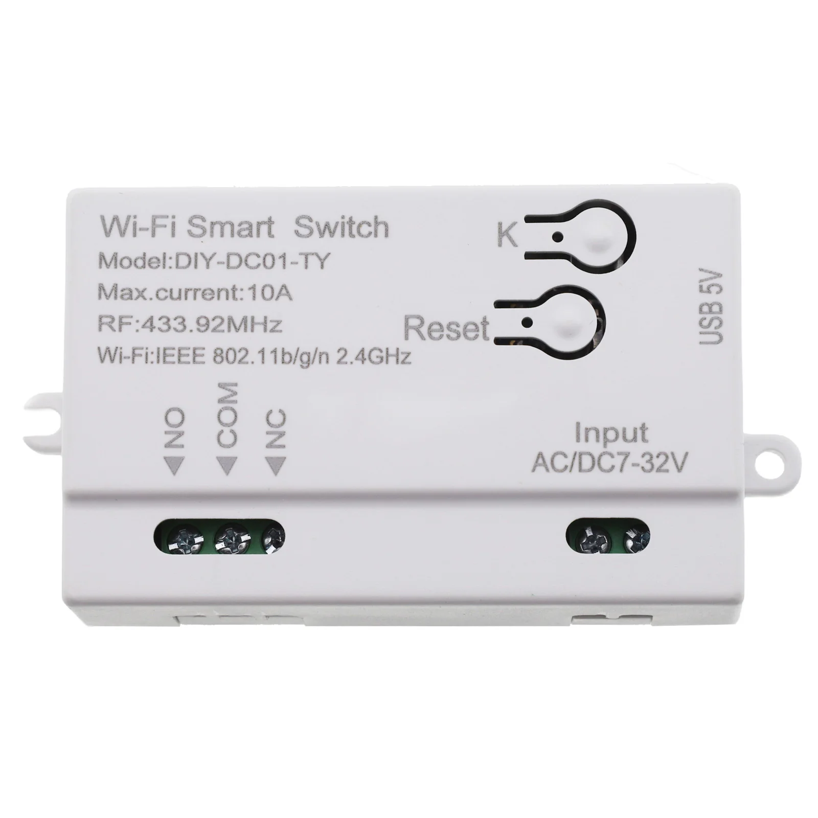 control options design efficient management For Tuya WiFi smart switch DIY timer 1 channel 732V USB 5V control