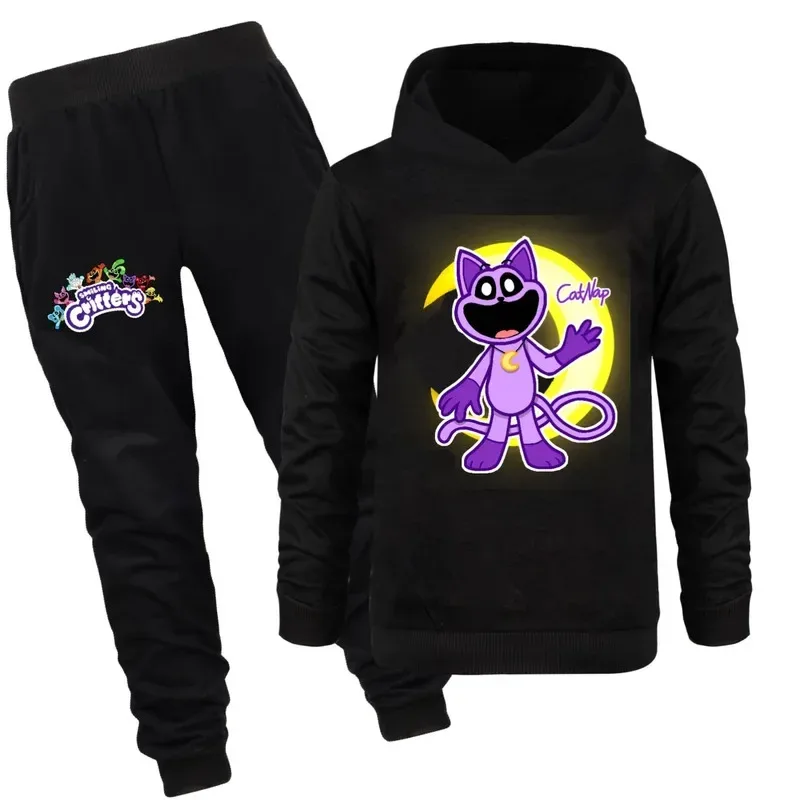 

Smiling Critters Clothing Sets Children 1-16Yrs Suit Boys Tracksuits Kids Brand Sport Suits Cat Nap Hoodies Tops Pants 2pcs Set