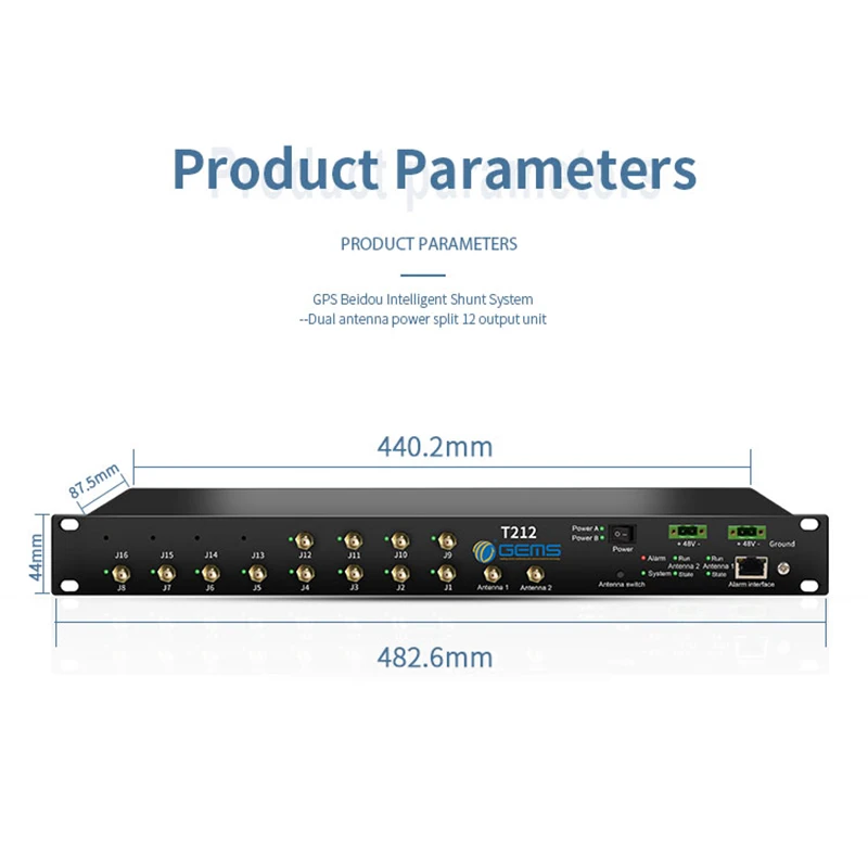 

2026 12 way GPS distribution system GPS Splitter splitter gps divider with 2 way antenna input | T212
