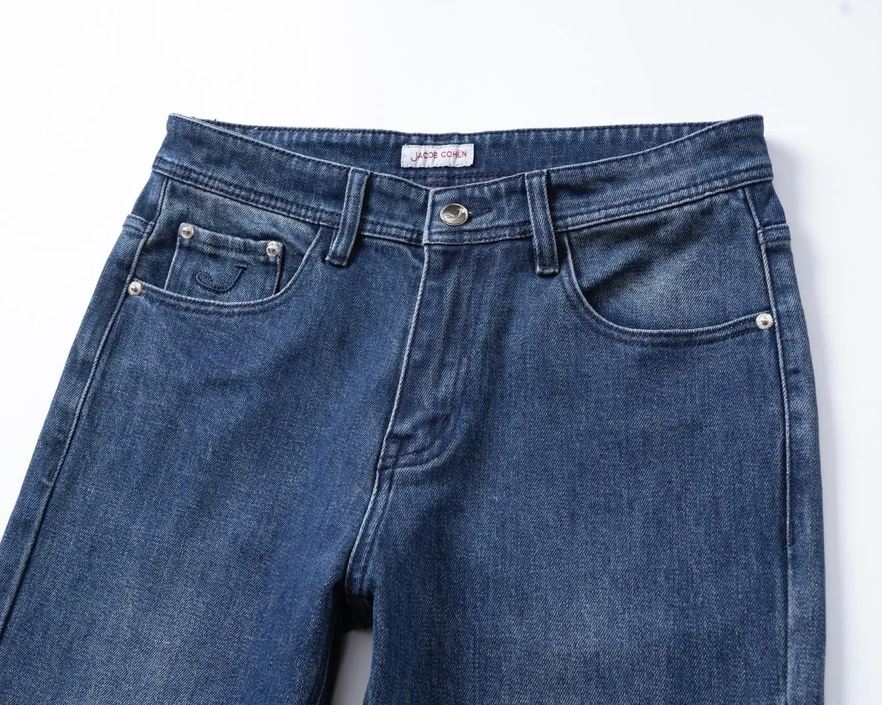 

BLSK CPRT Jeans Thick Cotton Men 2025 Autumn Winter new Embroidery business warm Fashion straight Big size 30-40 Blue Pants