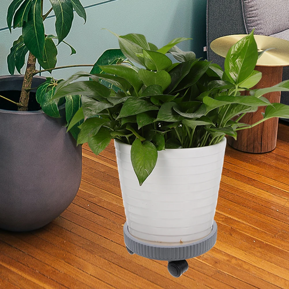 

Thickened Mobile Roller Tray for Grey Flower Pot 320# Plant Stand with Wheels Heavy Duty Caster Base Rolling Planter Garden