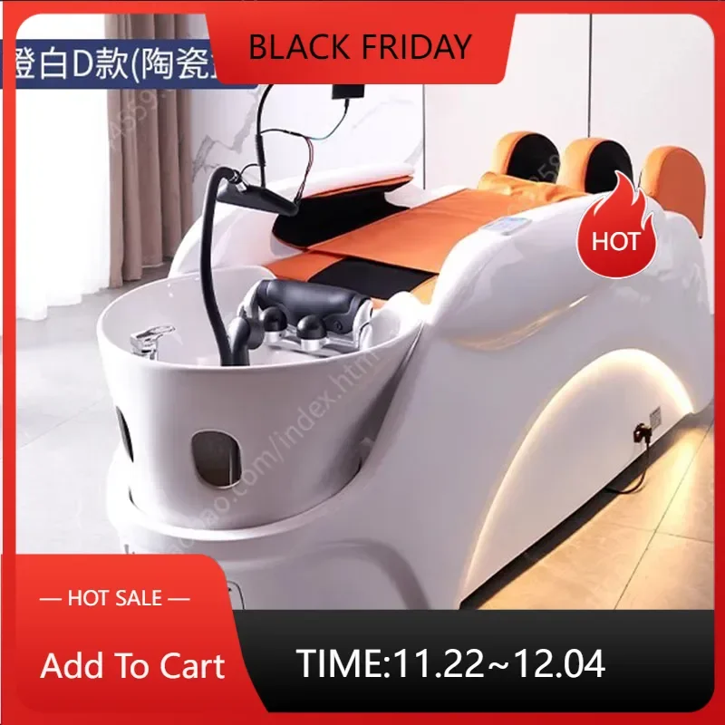 Hairdressing Shampoo Basin Professional Thai Spa Massage Bed Headspa Bowl Chair Women's Beauty Salon Chairs Styling Hair Stock