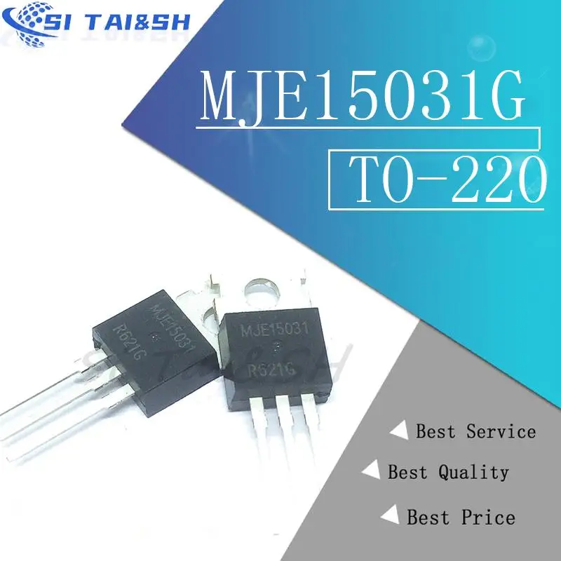 10PCS MJE3055T TO220 MJE3055 MJE2955T MJE2955 TO-220 MJE15030G MJE15031G MJE15030 MJE15031