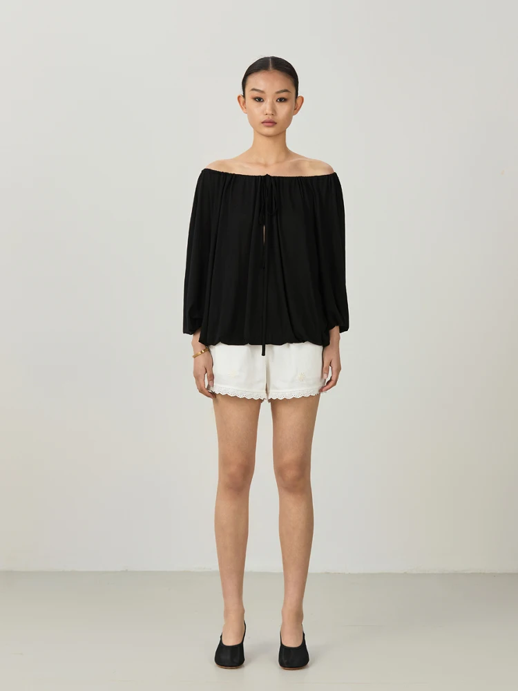 

CIMBREYOO Повседневный свободный длинный све V-Ne двусторонний топ с колючками в стиле Bla And Lav для женщин