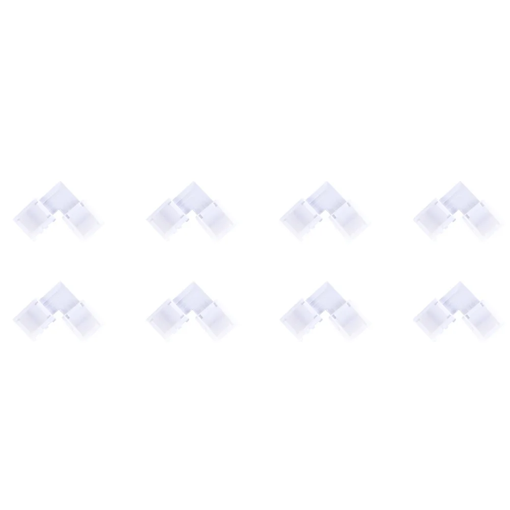 

15Pcs 10mm Rgb LED Strip Light Connector Durable 4-Pin 90 Degree Corner Adapter for LED Strip Jumper Power Adaptor
