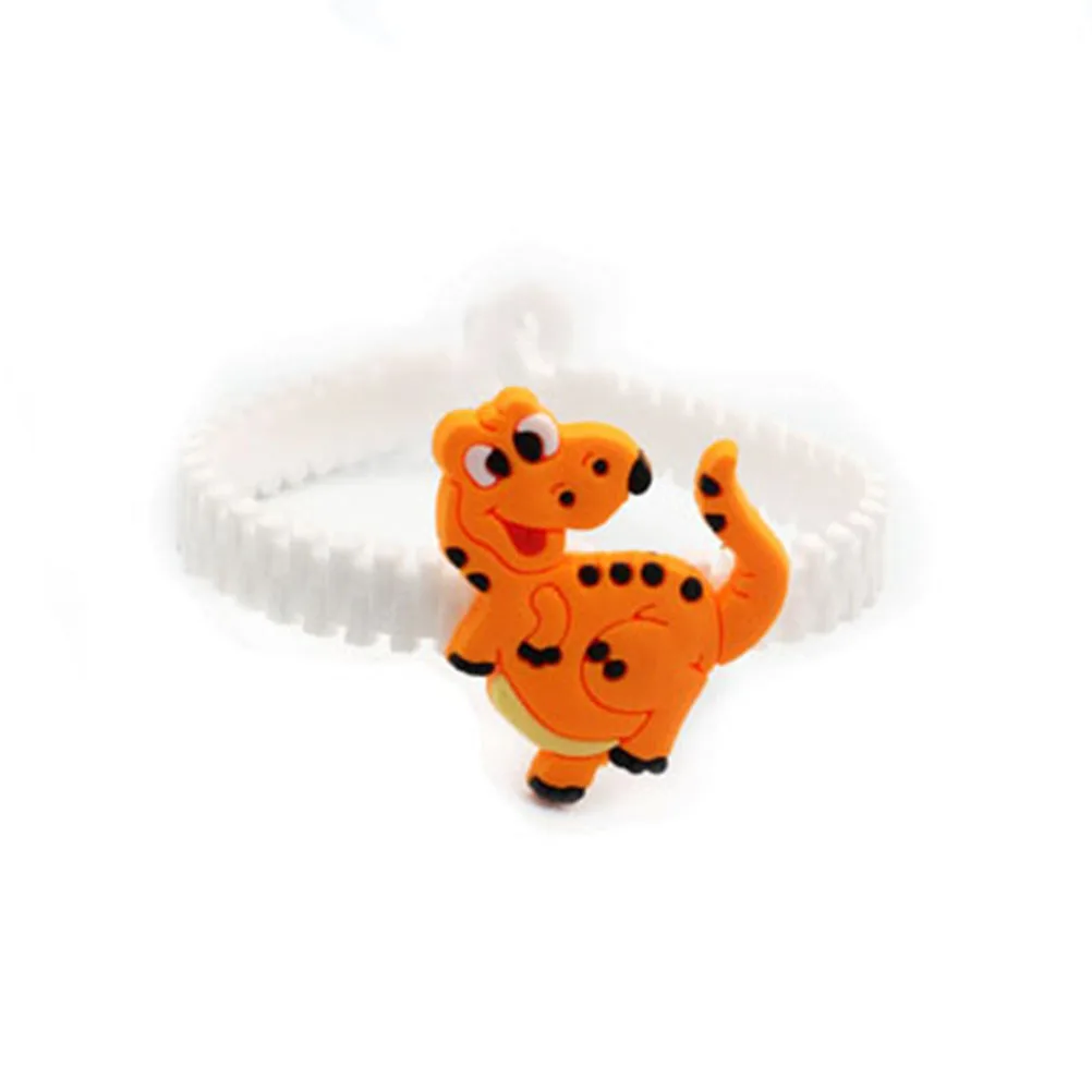 

12pcs PVC Dinosaur Bracelets Kids Girl Colored Wristbands Soft Flexible Waterproof Party Halloween Gifts Toy Accessories