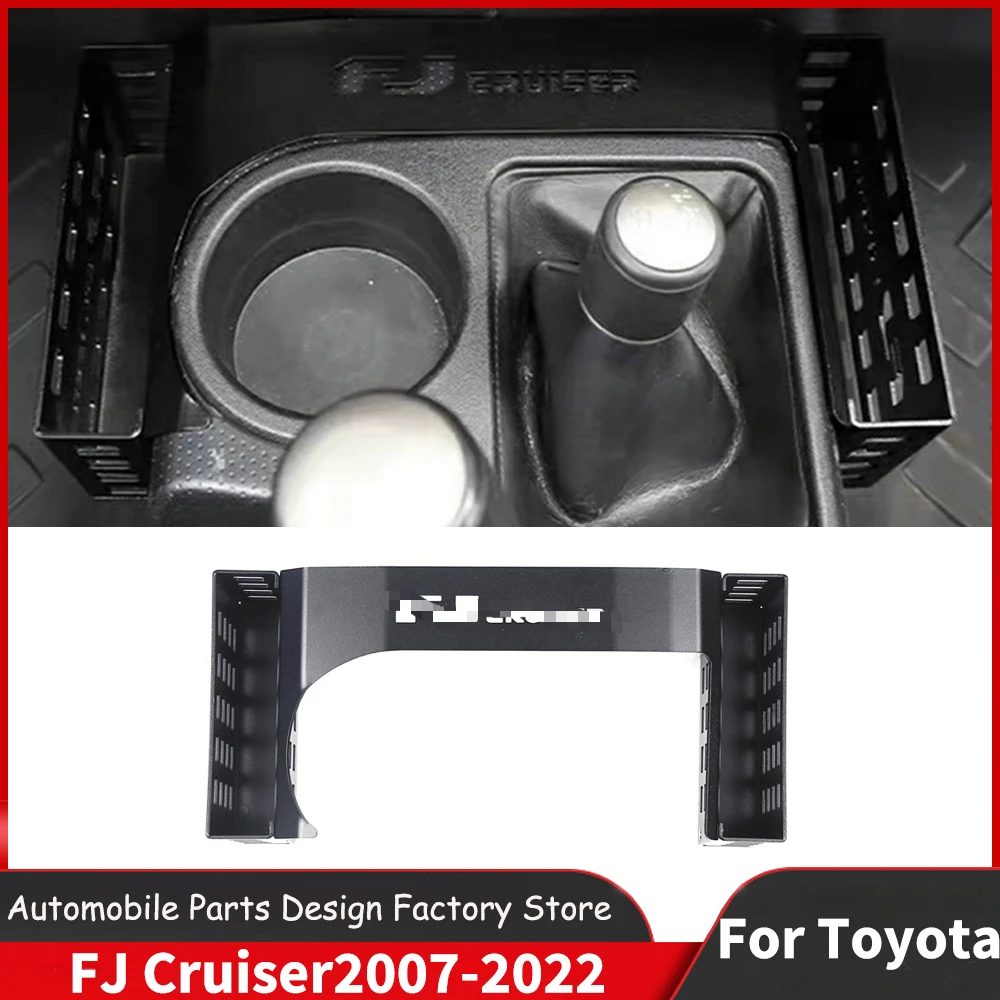 For Toyota FJ Cruiser 2007-2022 Central Control Storage and Organization Seat Gap Metal Storage Box Interior Body Kit Accessorie