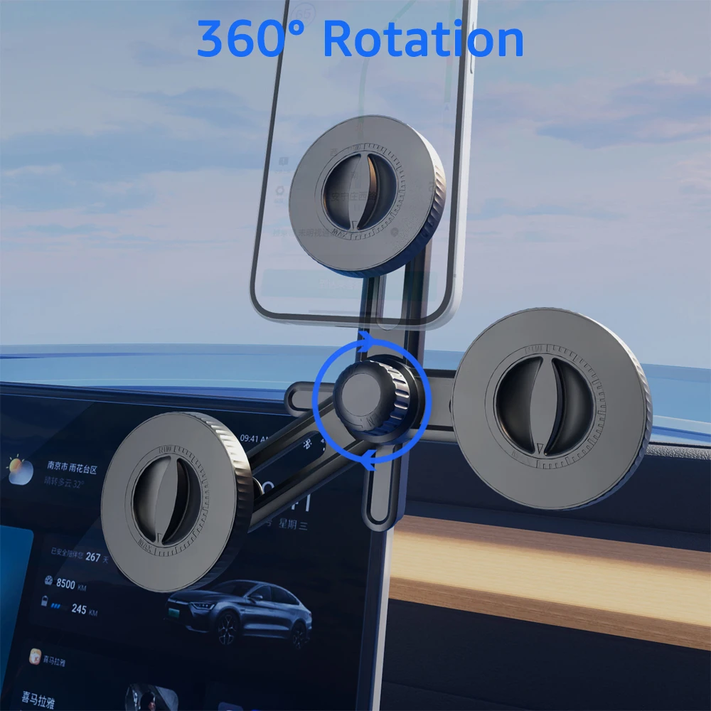 Per Tesla Model 3/Y/X/S Display per auto supporto per cellulare laterale supporto magnetico per telefono per schermo di navigazione con controllo