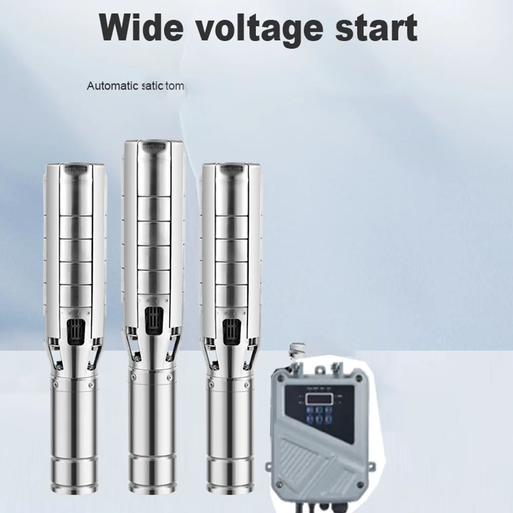 Imagem -03 - Solar Profunda Bem Bomba com Mpptcontroller Bomba de Impulsor Cabeça Alta Qualidade 110 w Dc110v 150m Caudal 2000l L4000l Aço Inoxidável