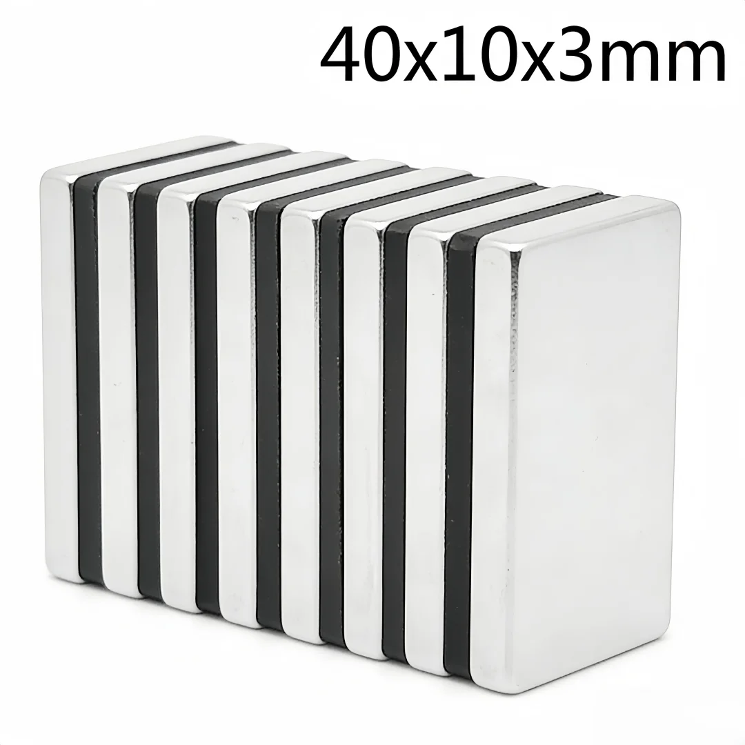 40x10x3mm Powerful Quadrate Magnet 40mmx10mmx3mm For Home Refrigerators, Offices DIY 40*10*3 Block Search Magnet