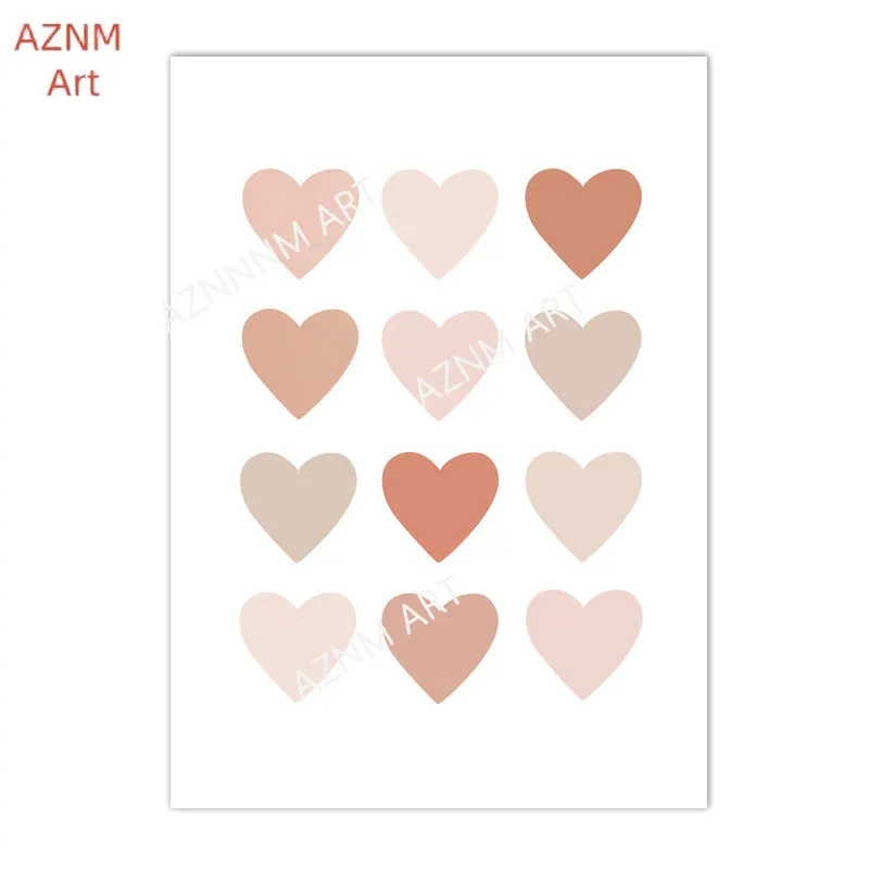 1/3PCS ,Cartoon Heart Rainbow - Baby Nursery Prints review and price