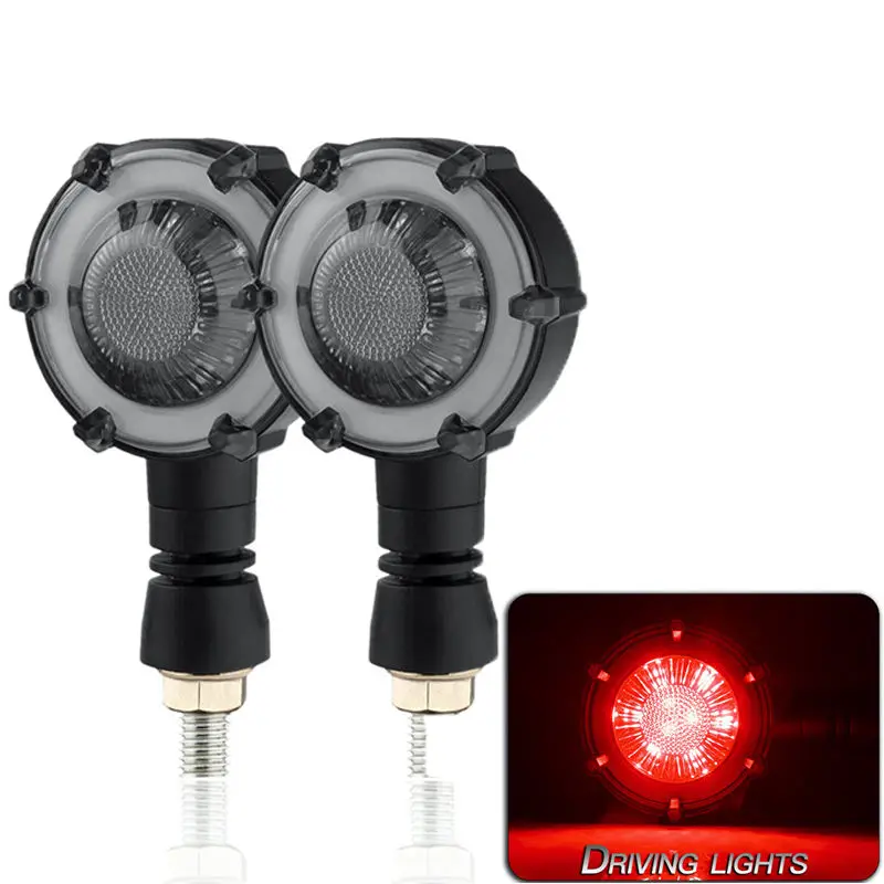 

High Brightness LED Waterproof Turn Signal Light Blinker Pair Universal Racing ATV Indicator Flasher Lamp for nmax 125 155 160