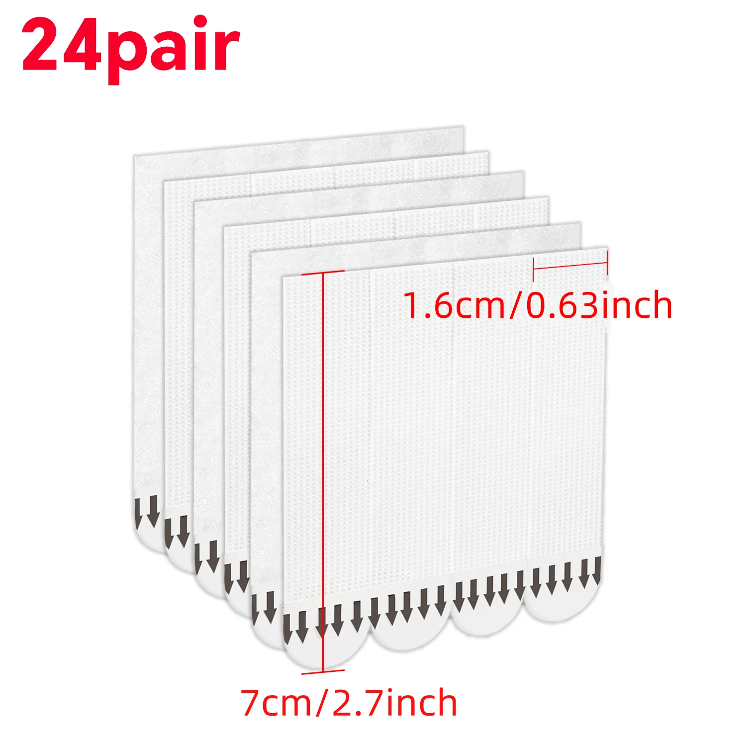 12/24Pairs Heavy Duty Removable Double Sided Strips: Adhesive Hanging Pads – For Picture, Poster, Frame & Wall Mounting