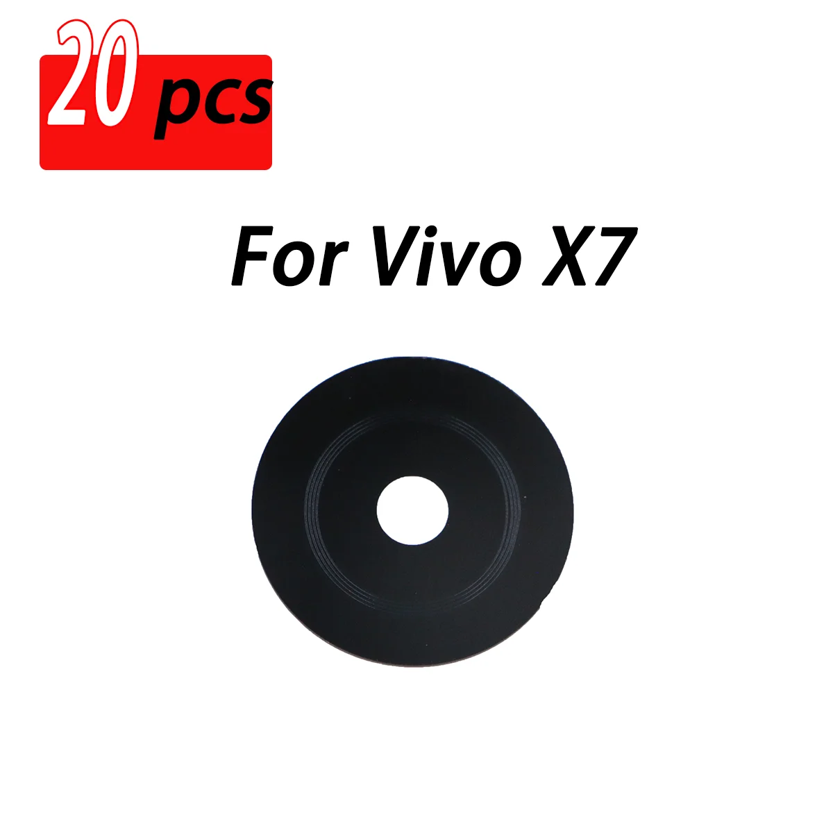 

20 шт. стеклянная защита объектива камеры, крышка объектива из закаленного стекла с наклейкой для Vi X7