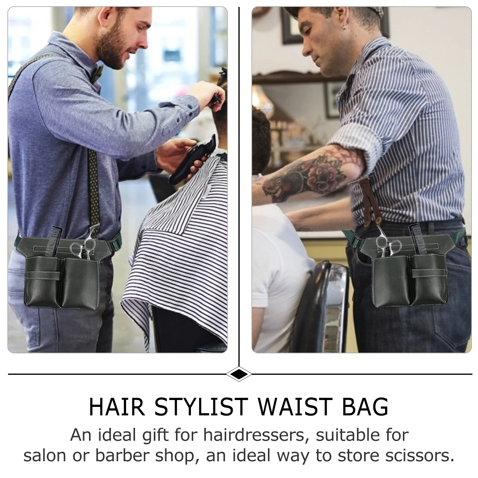 

Hairdressing Pouch Belt Waist Bag Scissor Compact Multifunctional Hair Stylist Tools Holder Salon Barber
