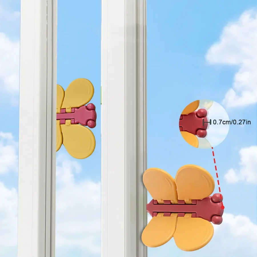 Children Safety Window Limit Lock Punch-free Baby Security Protection Dragonfly Locks Sliding Door Window Cabinet Fixed Limiter