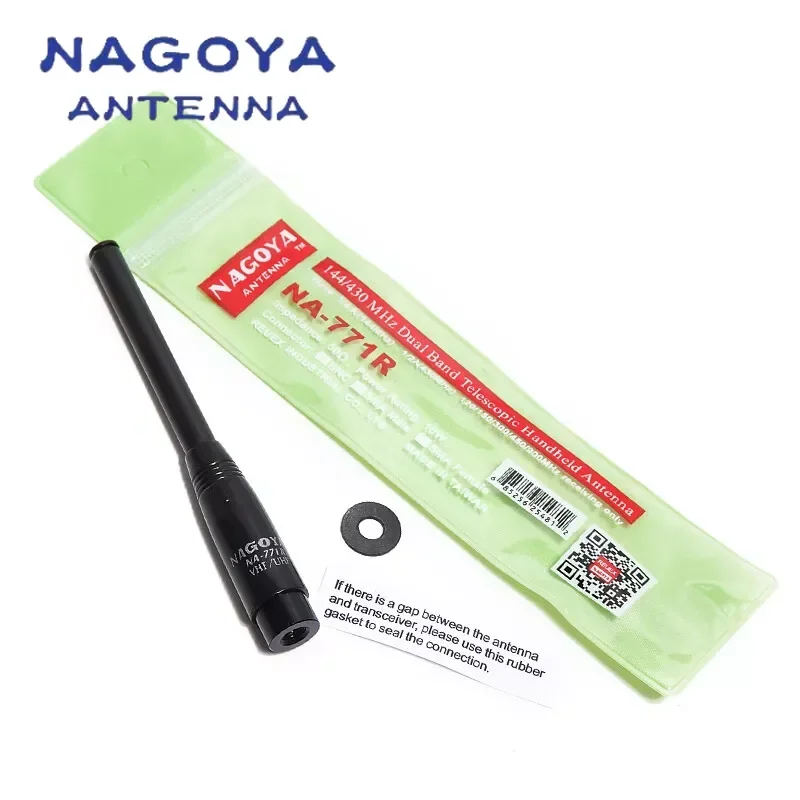 

NAGOYA NA-771R Telescopic Handheld Antenna VHF/UHF SMA-Female SMA-Male Dual Band for YAESU Baofeng UV5R UV82 Kenwood TYT WOUXUN