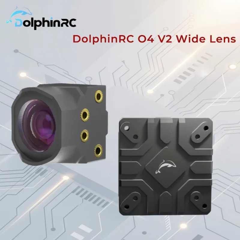

Широкоугольный объектив DolphinRC DJI O4 V2 - Новая модель без темных углов обзора 150° ° Комплект для модификации корпуса Ultra-Wide