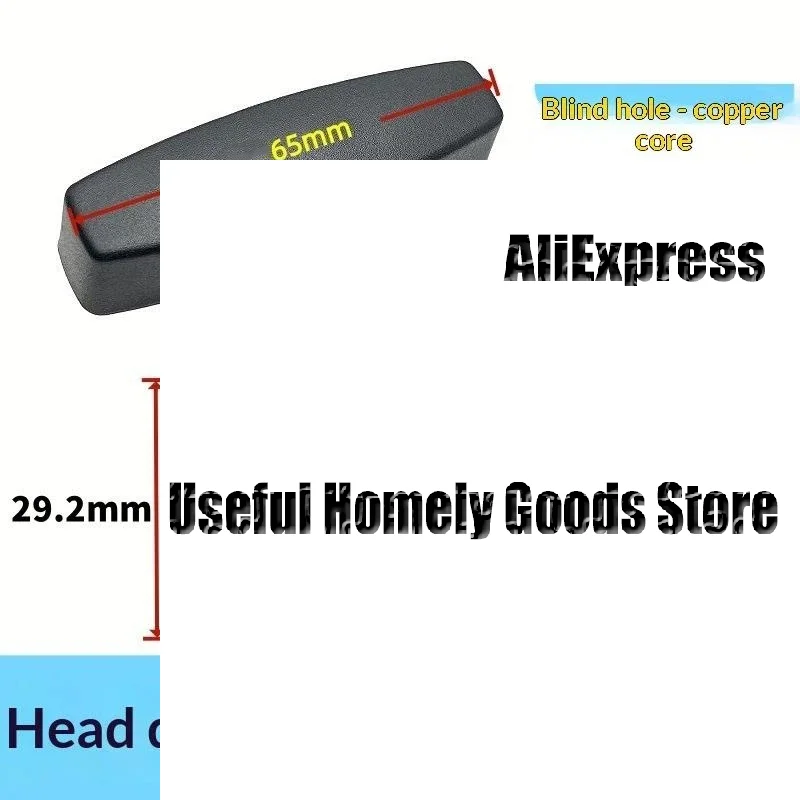 2Pcs M6 M8 M10 Head Diameter 65#T Type Hand Tighten Nuts Wing Plastic Head Hand Knob Blind Hol Nut