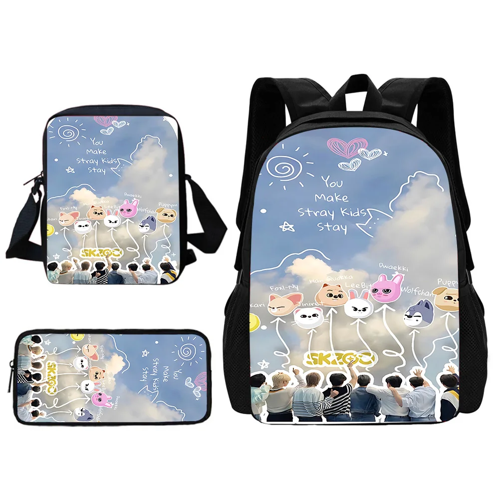 Child School S-Skzoo-o k-Kpop Stray Kids Backpack With Shoulder