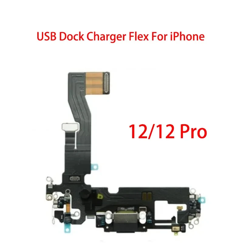 Pop Charging Flex Cable For IPhone 12 Mini Pro Max USB Plug Charger Port Dock Connector With Mic Headphone Audio Jack Flex Cable