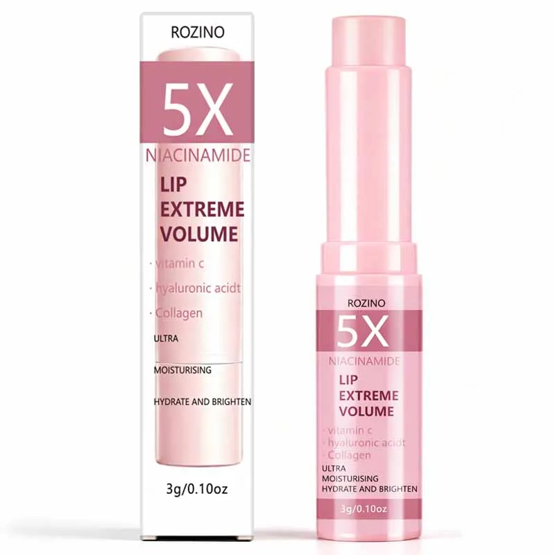 5X Niacinamide Instant Volume Lip Balm, zawierający witaminę C, kwas hialuronowy i kolagen - Balsam do ust o wysokim połysku, odpowiedni dla każdego rodzaju skóry, tworzy seksowne, błyszczące i pełne — 2