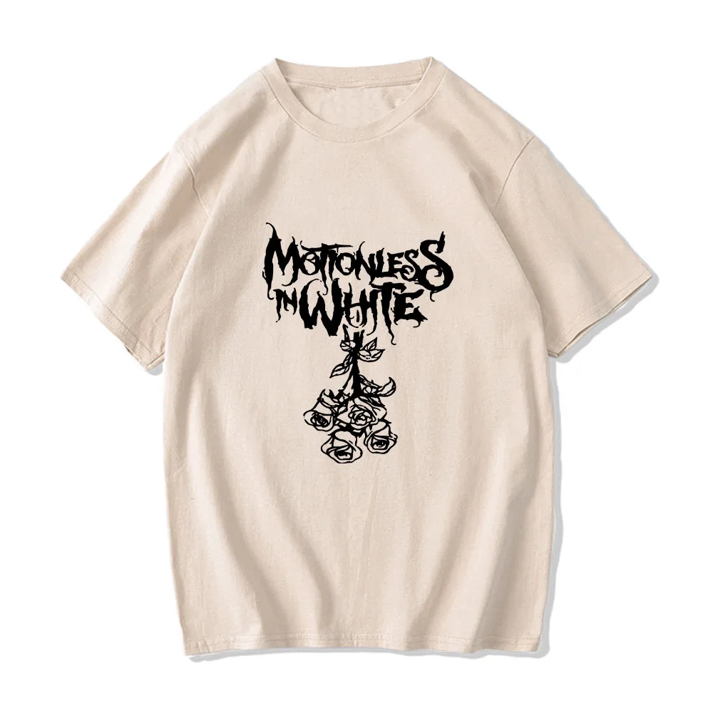 Motionless InWhite T-shir Funko Pop Gothic Cotton Tee-shirt Short Sleeve Fashion Tshirt Ropa Hombre O-neck Comfortable Clothes