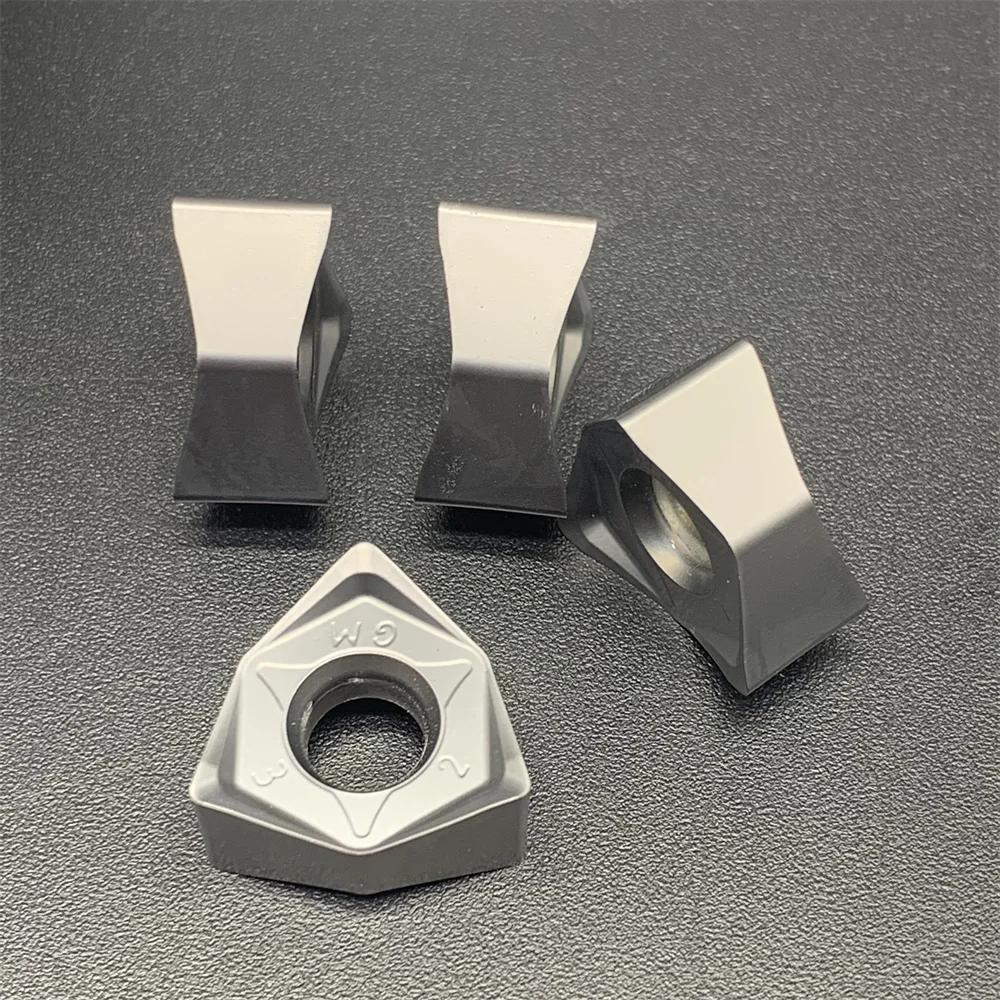 Deskar 100% Original WNMU080608 WNMU080608EN-GM LF6018 90 degree double-sided Hexagon Fast Feed Milling Insert