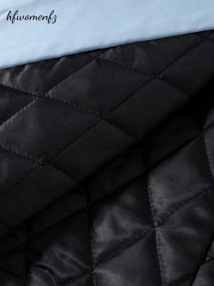 Women Lace Up Padded Coat Stand Collar Warm Single-breasted Shoulder Cape Quilted Jacket Female 2026 Autumn Winter Lady Outwear